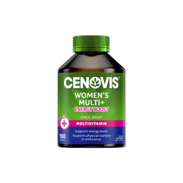 Cenovis Women’s Multi+ Energy Boost Capsules 100 – Daily Multivitamin for Energy, Stamina & Wellness Cenovis Women’s Multi+ Energy Boost Capsules 100 – One-a-Day Multivitamin Supporting Energy, Physical Stamina, Immune and Bone Health
