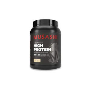 Musashi High Protein Powder Milkshake 900g premium whey protein supplement for muscle growth and recovery