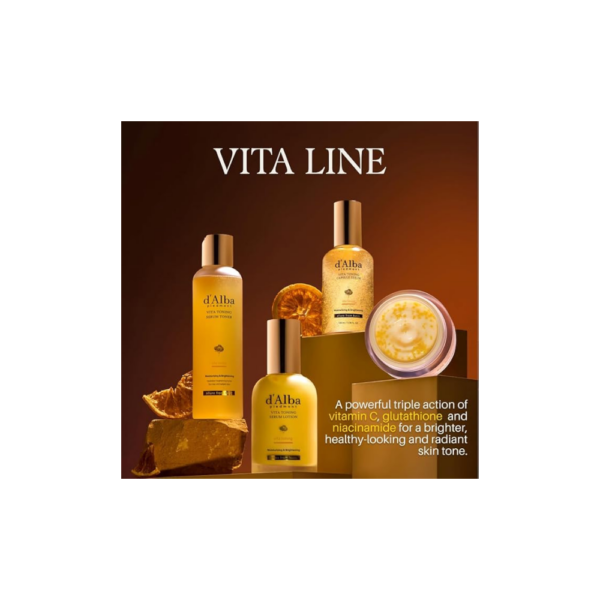 d'alba Piedmont Vita Toning Capsule Cream, Glass Skin with Vita-Cera Oil Capsules, Deep Hydration Face Moisturizer (55g)