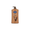 Vaseline Intensive Care Cocoa Glow body lotion bottle with cocoa butter moisturizing formula