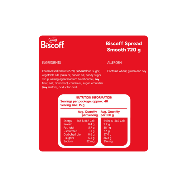 Lotus Biscoff Smooth Spread | 720g
