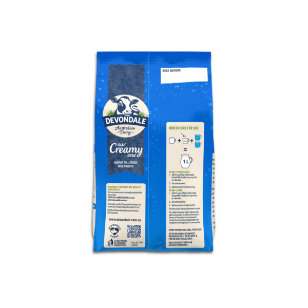 Devondale Full Cream Long Life Milk Powder UHT 1kg