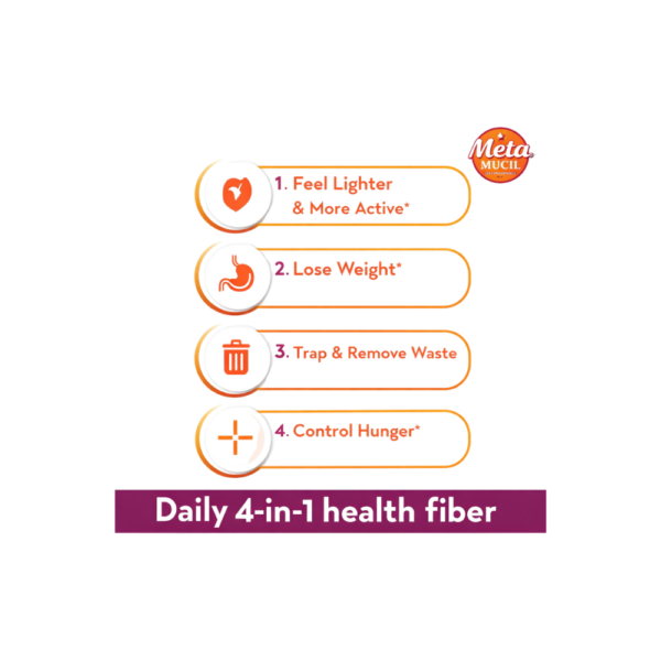 Metamucil Orange Smooth Fibre Powder 48 Doses 283g