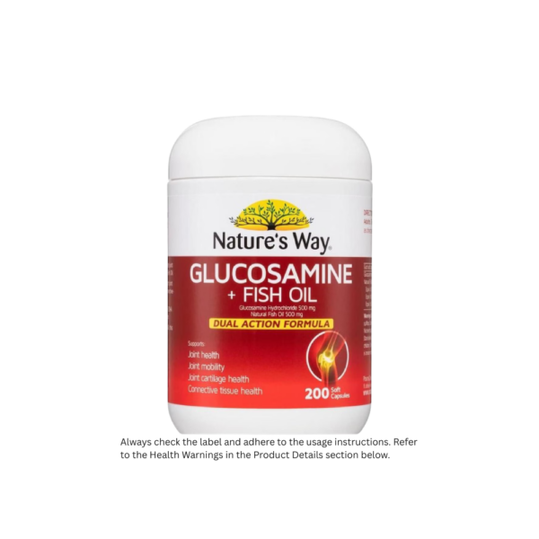 Nature's Way Glucosamine & Fish Oil 200 Capsules