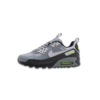 Nike Air Max 90 Drift grey sneakers with visible Air unit, leather upper, and rubber outsole.