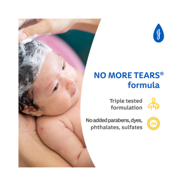 Johnson’s Baby Top-To-Toe wash and shampoo gentle tear-free formula for baby skin and hair care.