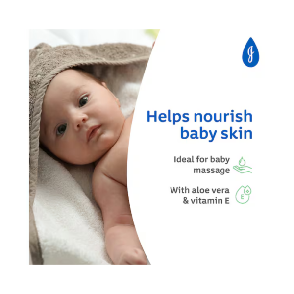 Johnson's Aloe Vera & Vitamin E Gentle Soothing Moisturising Baby Oil 500mL