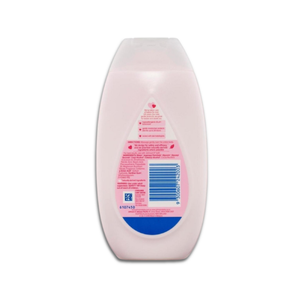 Johnson’s baby lotion 200ml bottle for soft, smooth and moisturised baby skin with gentle formula.