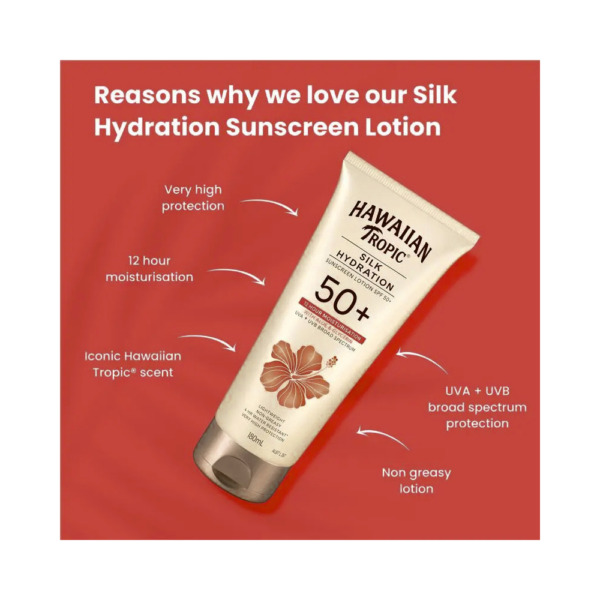 Hawaiian Tropic Silk Hydration Lotion 50+ 180ml