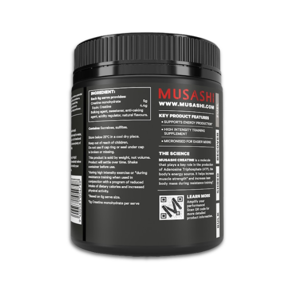 Musashi Creatine Monohydrate Berry Flavour 420g